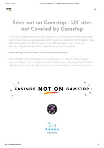 betting sites not covered by gamstop